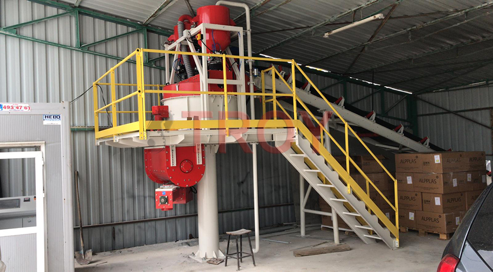 Stationary Concrete Batching Plant High Capacity Troy Makine